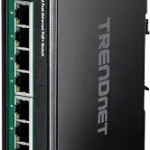 8-Port Industrial Fast Ethernet PoE+ DIN-Rail Switch
