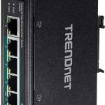 5-Port Industrial Fast Ethernet PoE+ DIN-Rail Switch